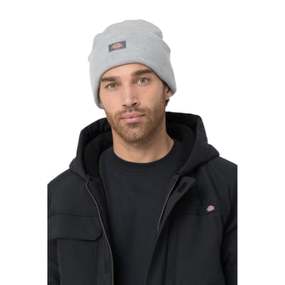 Dickies Acryl Gevoerde Unisex Volwassenen Grijze Beanie Muts