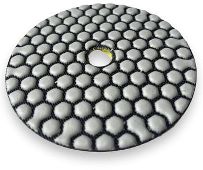 Diamant polijstpad - Schuurschijf steen - Tegels afwerken - Honingraatstructuur - Korrel 100 - Geel