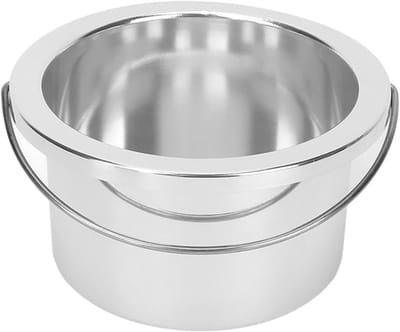 Wax Warmer Vervangingspot - Draagbare Binnenpot - Aluminiumlegering - 10cm/3,94in - Schokbestendig - Hoge Kwaliteit - Ontharingspot