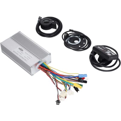 Kit de contrôleur sans balais pour moteur 30A 1000W Ensemble de contrôleur de vitesse avec panneau S800 pour vélo électrique Scooter black