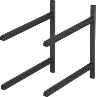 QLS WSC2 ZWART Hanghaak Ophangsysteem Plafondhaak Garage voor Ladder Fiets Gereedschap Opslag - 2 Stuks 10325