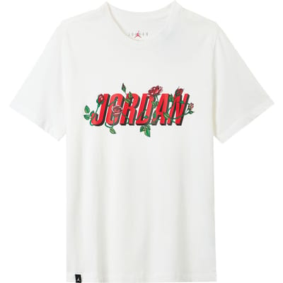 Jordan Set-in Sleeve T-shirt Heren Wit XL red