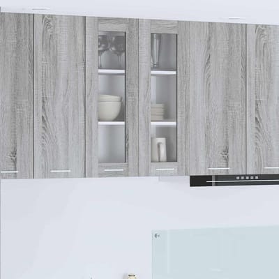 vidaXL - Hangkast - Grijs - Sonoma - 60 - x - 31 - x - 80 - cm - Bewerkt - hout
