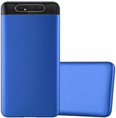 Cadorabo Hoesje geschikt voor Samsung Galaxy A80 / A90 4G in METAAL BLAUW - Beschermhoes gemaakt van flexibel TPU silicone Case Cover