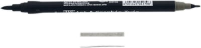 ZIG Art & Graphic Twin Tip brush marker - Green Gray