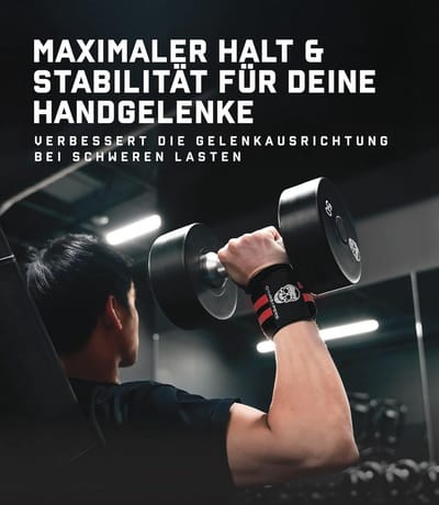 Professionele Gewichtheffen Polsbanden 45 cm met Duimgesp - Optimale Ondersteuning voor Krachttraining