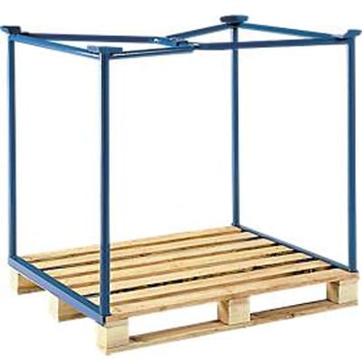 Opzetframe voor pallets type 65, 1200 x 800 x800 mm, gelakt