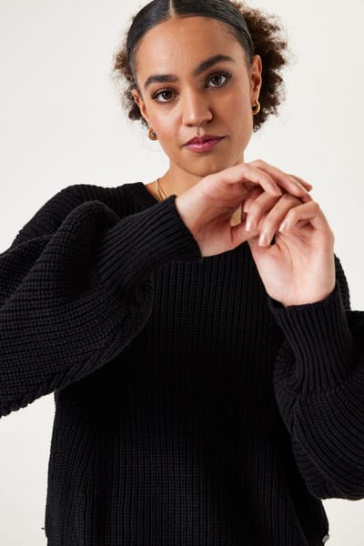 Pull en côtes met ajour dames Garcia