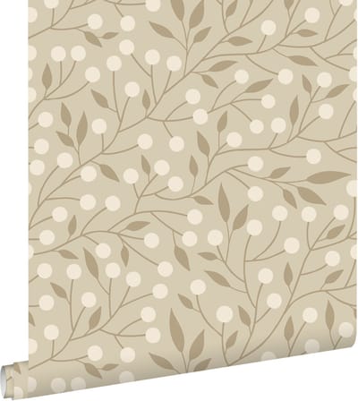 ESTAhome behang bloemmotief beige - 50 x 900 cm - 139591
