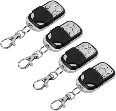 GELLDG Universele garagedeuropener - Afstandsbediening - Afstandsbediening garagedeur - Garagedeur- en autoknop - Garagesleutel - Geschikt voor auto, garagedeur, poort - 4 stuks
