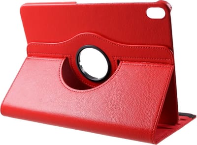 Peachy 360 Rotating bookcase geschikt voor iPad Pro 11 inch (2018 2020 2021 2022) & iPad Air 4 en 5 - Rood