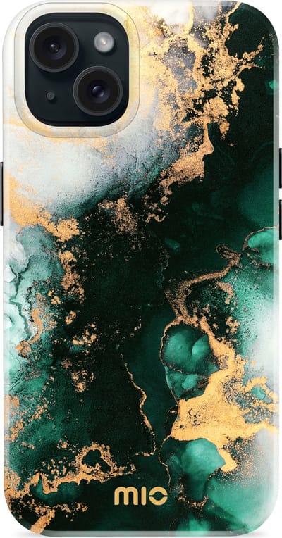 MIO MagSafe Apple iPhone 15 / 14 / 13 Hoesje | Hard Shell Back Cover | Geschikt voor MagSafe | Green Marble