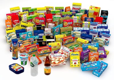Miniatuurset 95-delig - Speelgoed supermarkt - Kinderspel - Voedselveilig design - 28 x 19 x 8 cm