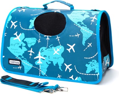 Nobleza Draagtas kat - Draagtas kat - Katten draagtas - Reistas kat - Transporttas kat - Maat S - 34x19x27 cm - Blauw