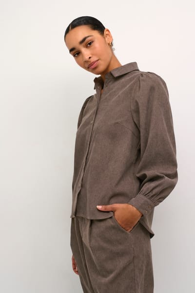 Overhemd met lang mouwen Regular fit Major Brown C. brown