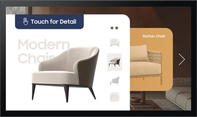 Samsung QM32C-T QMC-T Series - 32" LED-backlit LCD display - Full HD - for digital signage / interactive communication