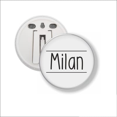 Button Met Clip 58 MM - Milan