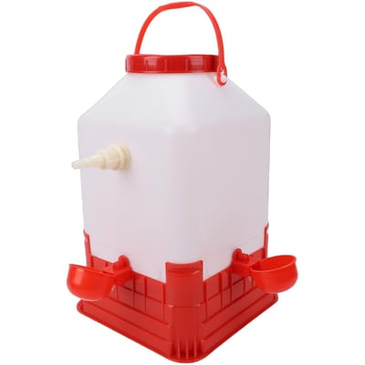 Abreuvoir Automatique pour Volailles 10L Grande Capacité Multifonctionnel 4 Abreuvoirs Alimentateur d'Eau pour Poulets pour Ferme