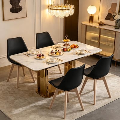 Eetkamerstoel - Onbekend - Accent eetkamerstoel unieke stijl 4 stuks - woonkamer, kantoor, dressing - Onbekend - Onbekend