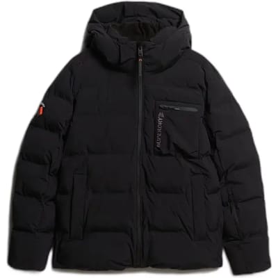 Superdry Ski Sports Gewatteerde Jas Black Grootte: S