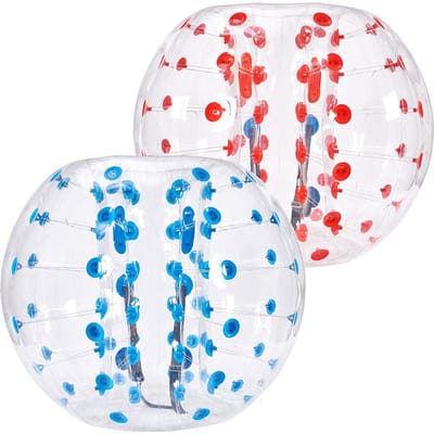 Opblaasbare Bumper Ballen 2-Pack, 1,5M Lichaams Sumo Zorb Ballen voor Tiener & Volwassene, 0,8mm Dik PVC Menselijke Hamster Bubble Ballen voor Buiten Team Spelletjes