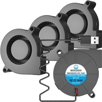 50mm USB Blower Fan 5V 5015 - Pack van 4 Stuks
