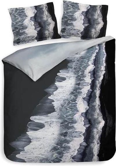 Heckett & Lane Heves - Dekbedovertrek - Eenpersoons - 140x200/220 cm + 1 kussensloop 60x70 cm - Night Blue