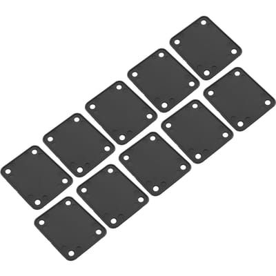 10 STuks Elektrische Gitaar Halsplaat Zwarte Kleur Plastic Gitaar Halsverbinding Verbindingsversterkingsplaat