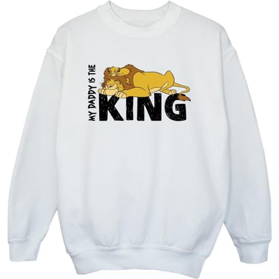 Disney Jongens The Lion King Daddy Is King Sweatshirt (Wit)