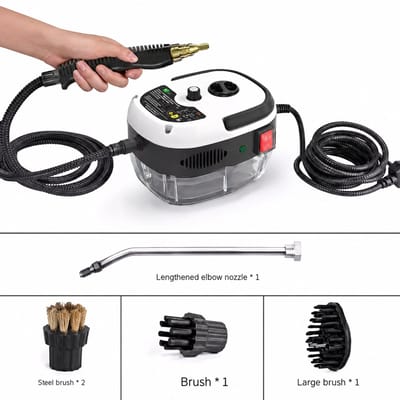 NAVOBIZ Stoomreiniger - Stoomapparaat - Stoommachine - 2500 W - Tot 105°C - 6 Standen - Antislip handgreep - 3 Bar - 900ML - Wit
