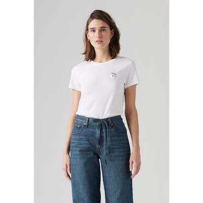Levi's The Perfect Tee Bright White Größe: S | Hemden Outlet | Damen | Weiß