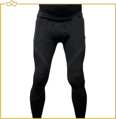 ATTREZZO® Thermobroek – Zwart - maat M – Premium - Warm & Ademend – Winter Thermo Onderkleding