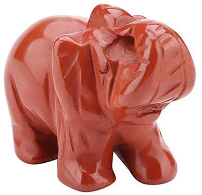 Dailygoods- Olifant Figuur Gelukkige Olifant - Natuursteen Beeldje - Feng Shui Decoratie - Geluk en Rijkdom - 3,8 cm - Cadeau voor Geluk