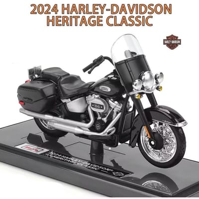 Maisto 1:18 Harley Davidson Heritage Classic Legering Vrijetijds Motorfiets Model Diecast Straat Sport Motorfiets Model Kinder Speelgoed Cadeau