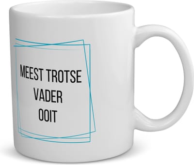 Akyol - meest trotse vader ooit koffiemok - theemok - Papa - trotse vader - vader cadeautjes - vaderdag - verjaardagscadeau - verjaardag - cadeau - geschenk - kado - gift - vader artikelen - 350 ML inhoud