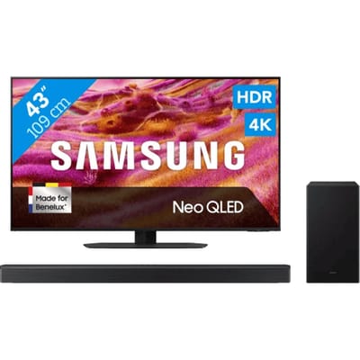 Samsung 43" Neo QLED QN90F 4K (2025) + Samsung HW-Q600F (2025)