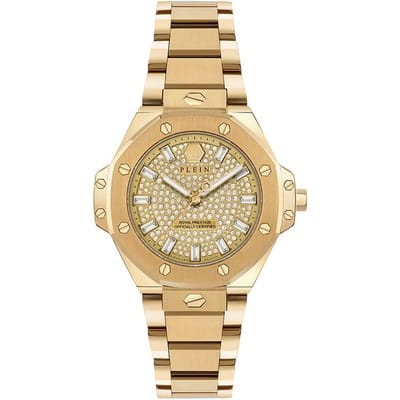 Philipp Plein Plein Royal Prestige PW4FA0525 Horloge - Staal - Goudkleurig - Ø 33 mm