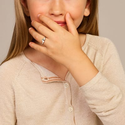 Gerhodineerd Zilver Ring Regenboog 1336209