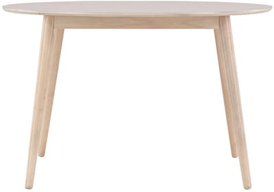 Flora eetkamertafel Ø120cm whitewash.