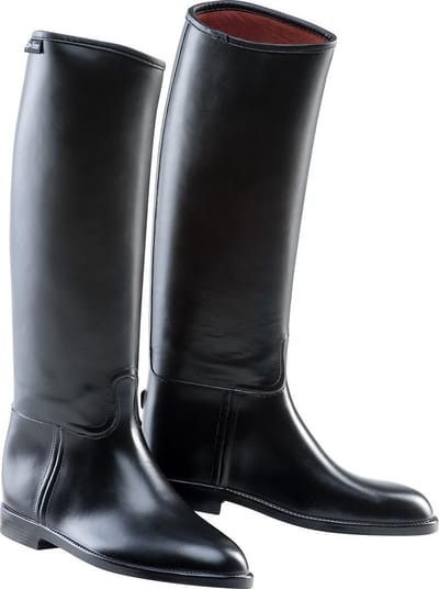 EQUI- THEME - Riding - rijlaarzen - Zwart - Rubber - Maat 42 - Kuit extra wijd