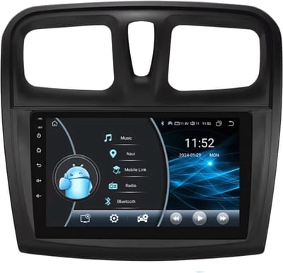 Autoradio met bluetooth - Carplay - Voor Renault Logan 2 & Sandero 2 (2012-2019) - Geschikt voor Apple en Android - Stereo - Navigatie - Navigatiesysteem auto - 2GB 32GB
