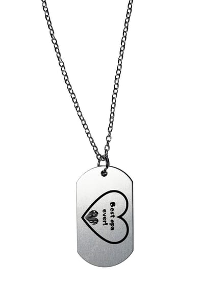 Akyol - beste opa ever ketting - Opa - lievelings opa - cadeau - familie - verjaardag - grandpa - heart