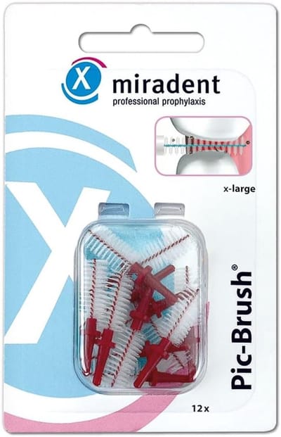 Tandenborstel Stuks - Interdentale Borstel - Mondhygiëne Verbeteren - X-Large Borstelkop - 12 Stuks - Blauw