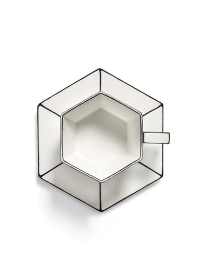 Serax - Carte Blanche cappuccino kop en schotel set - meerkleurig