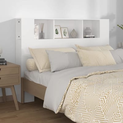 vidaXL - Hoofdbordkast - 140x18,5x104,5 - cm - wit