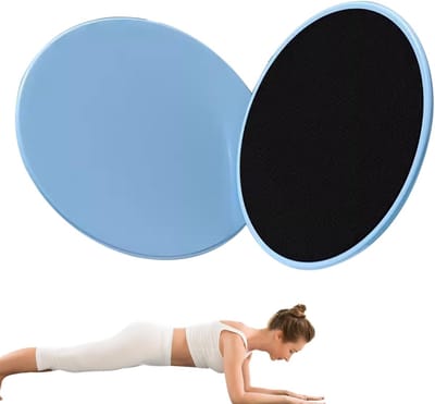 Kernschuif Set - Glijmatten Fitness - Sixpack Training - Duurzaam ABS Materiaal - 175 Cm Diameter - Blauw