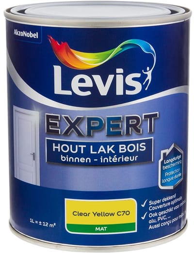 Levis - Expert Hout Lak Binnen Mat Mix - Clear Yellow C70 - Mengverf - 1 L