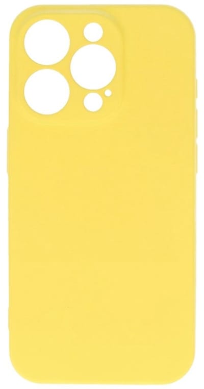 iPhone 15 Pro Hoesje - 2.0mm Dikke Fashion Telefoonhoesje Backcover - Geel
