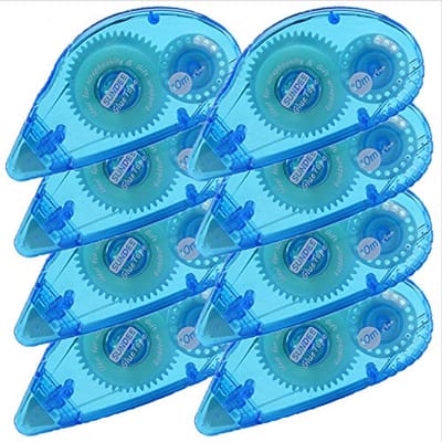 Dubbelzijdige Zelfklevende Lijm Roller Tape voor Scrapbooking - 0,8 cm bij 360 Inch - 8 Pack