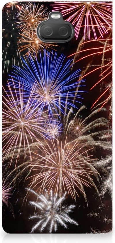 Sony Xperia 10 Plus Hippe Standcase Vuurwerk